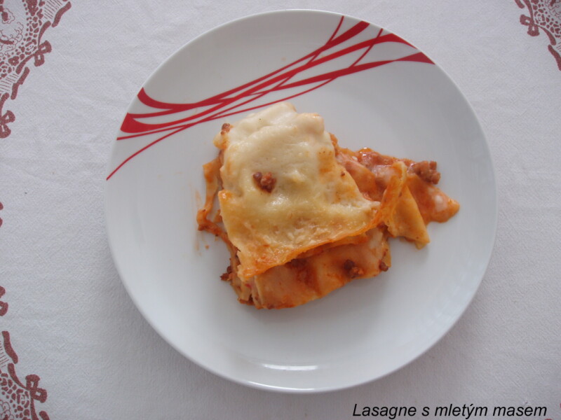 Lasagne s mletým masem